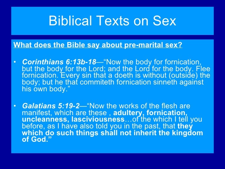 What does the bible say about sex galleries 6